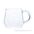 400ml clear borosilicate drinking milk coffee glass cup